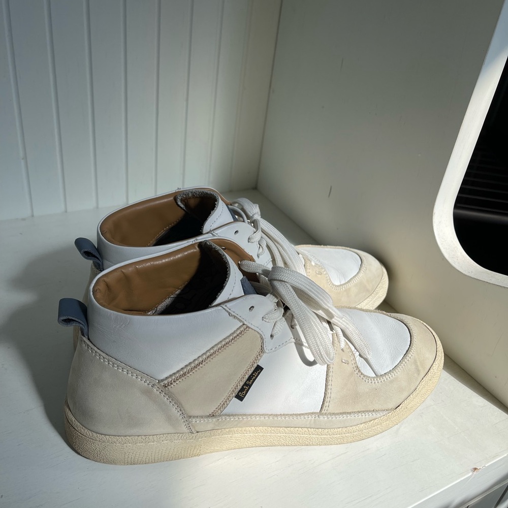 Paul Smith Men’s White Suede Leather Boot Size 43 fits like 10.5